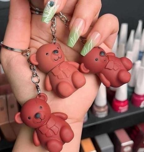 2 in 1 Keychain Bear Matte Lipstick (Pack of 2)