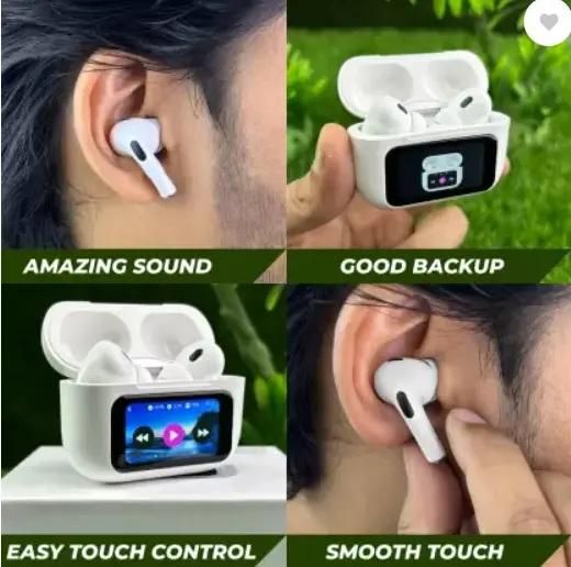 Earbuds with LCD Touch Screen