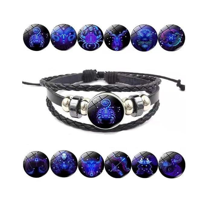 Zodiac Constellation Braided Bracelet