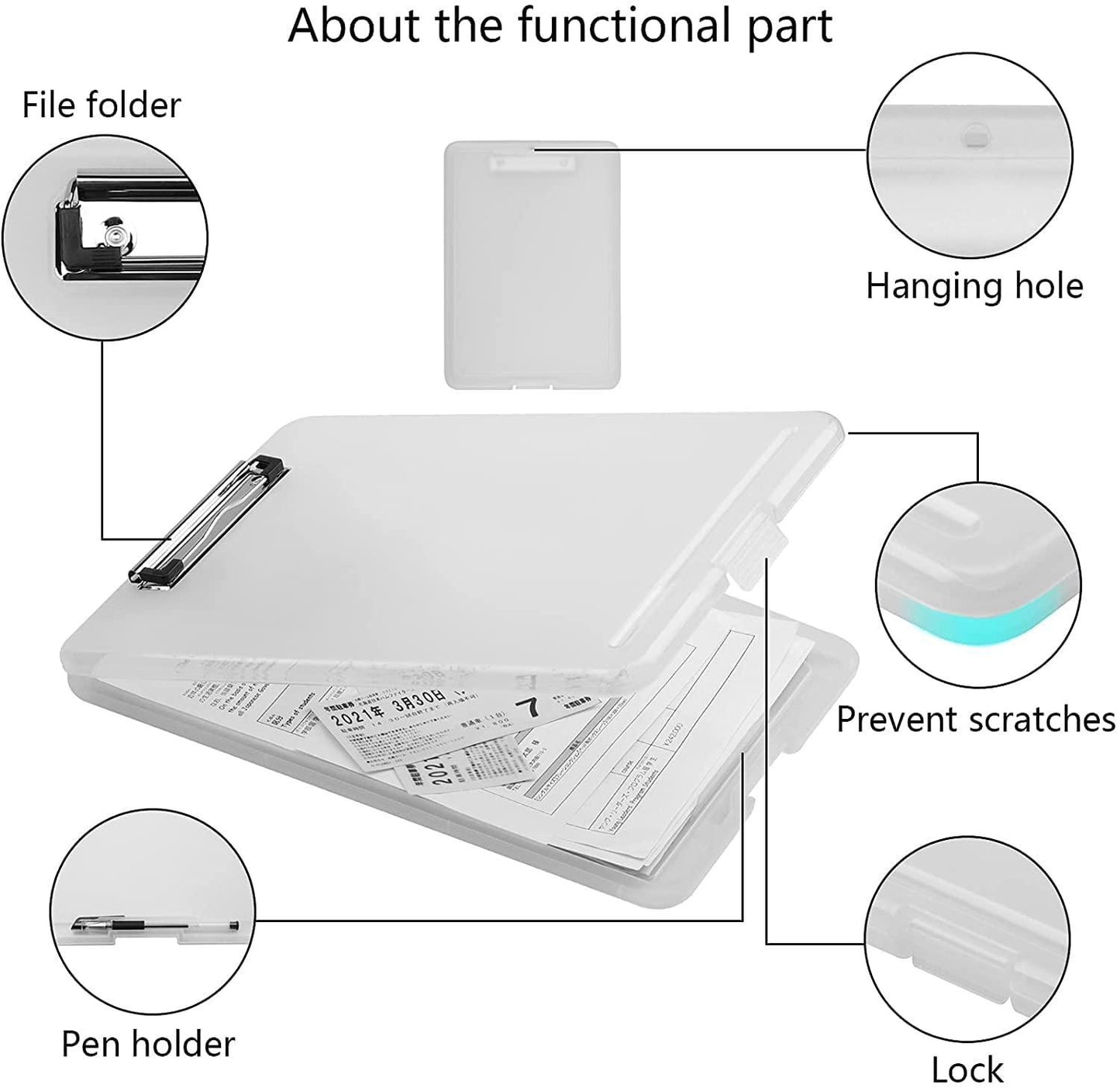 Clipboard Paper Holder Storage