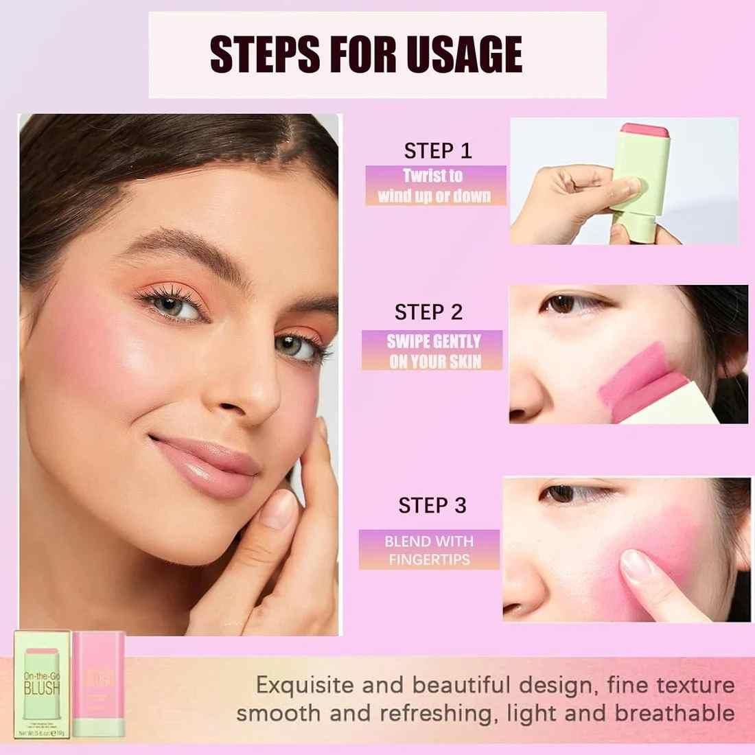 Multi-Use Makeup Blush Stick