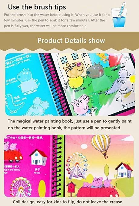 Reusable Magic Water Painting Book (get 4)