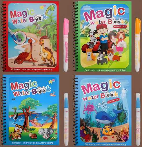 Reusable Magic Water Painting Book (get 4)