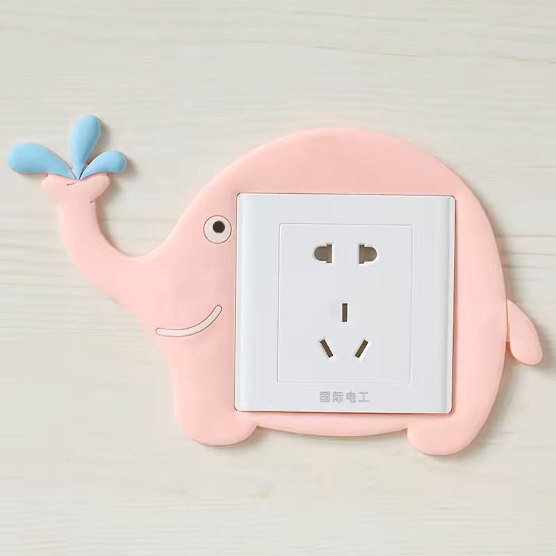 Cute Cartoon Power Socket Stickers (Pack of 4)