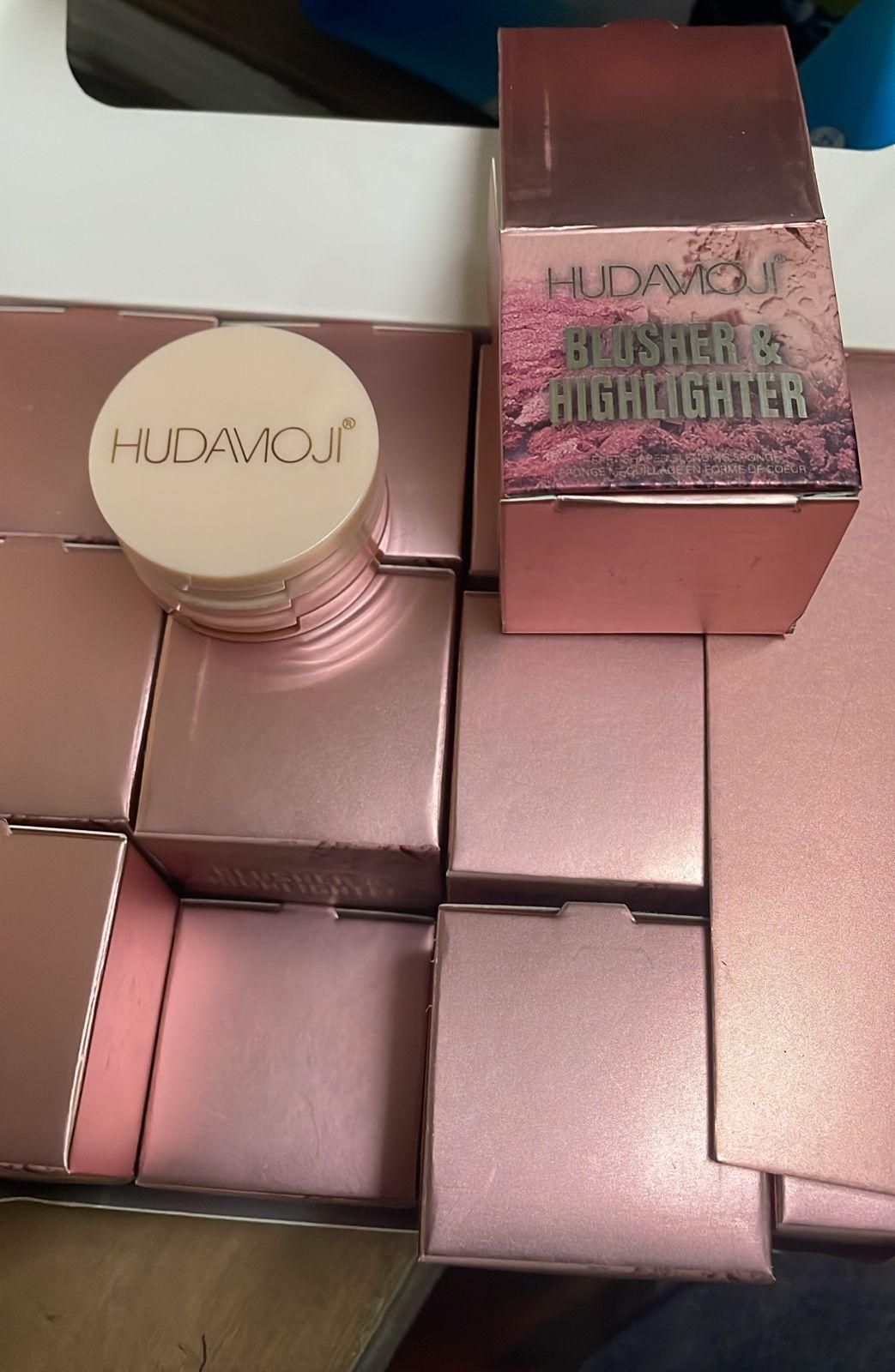 Face Blusher + Highlighter with Mini Compact