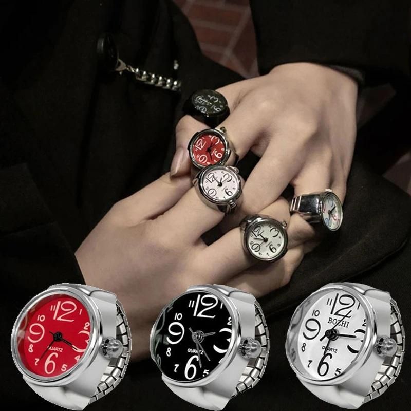 Ring Watch Analogue Quartz on Finger Watch Ring