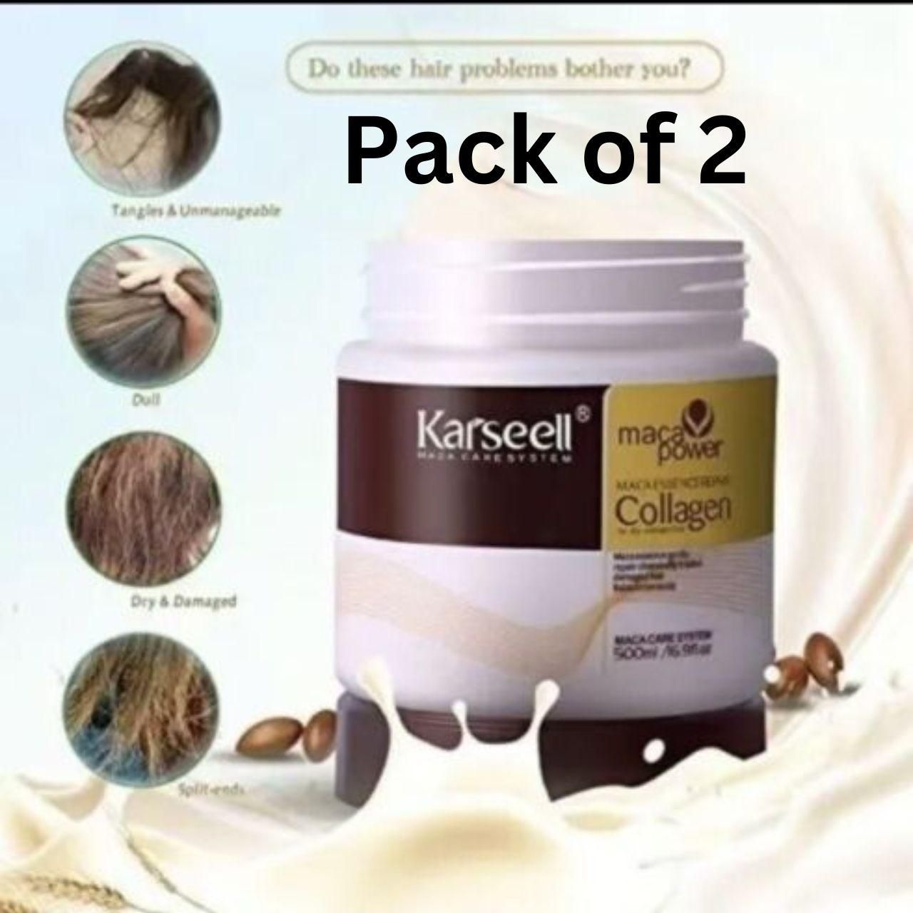 Karseell Maca Power Collagen Hair Mask (Pack of 2)