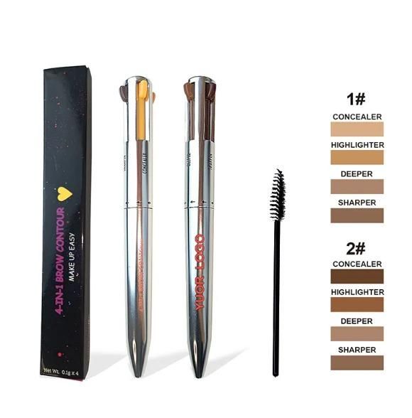 4 Colors Eyebrow Pen